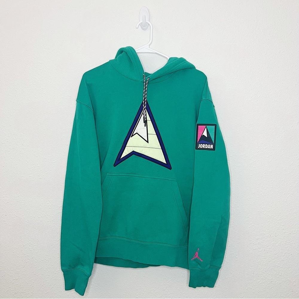 (Sold) Jordan Nike Mountainside Hoodie Green Graphic Pullover Oversized Grailed - Picture 3 of 9